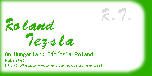 roland tezsla business card